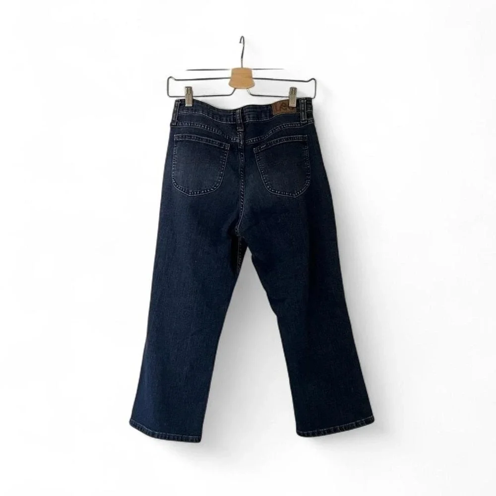 Vintage Lee High-Waisted Denim Capris Cotton Size‎ 8 Jeans